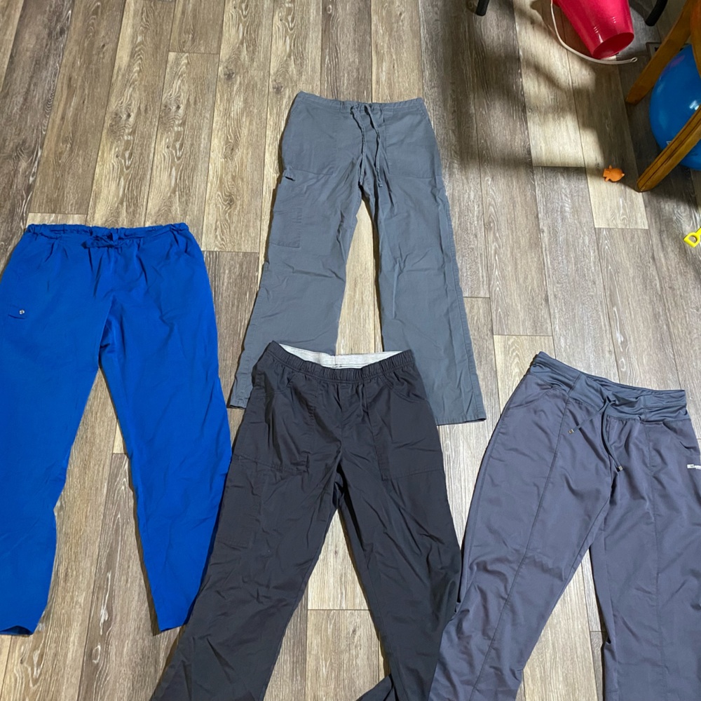 Various scrub pants